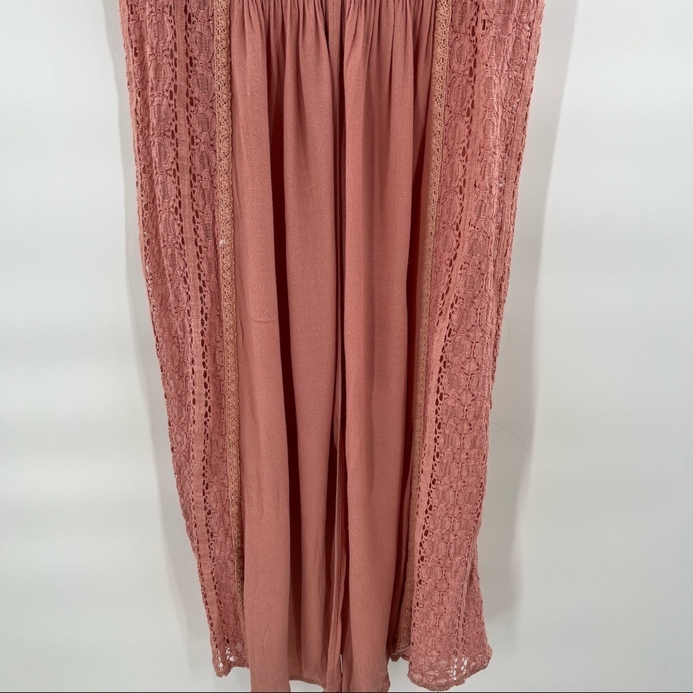 ENTRO dusty rose boho duster size L - Picture 7 of 10